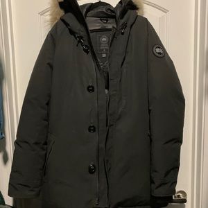 men’s canada goose black label chateau parka